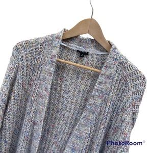 Torrid Cozy Soft Open Front Cardigan Duster with Pockets Size 4 4X Rainbow